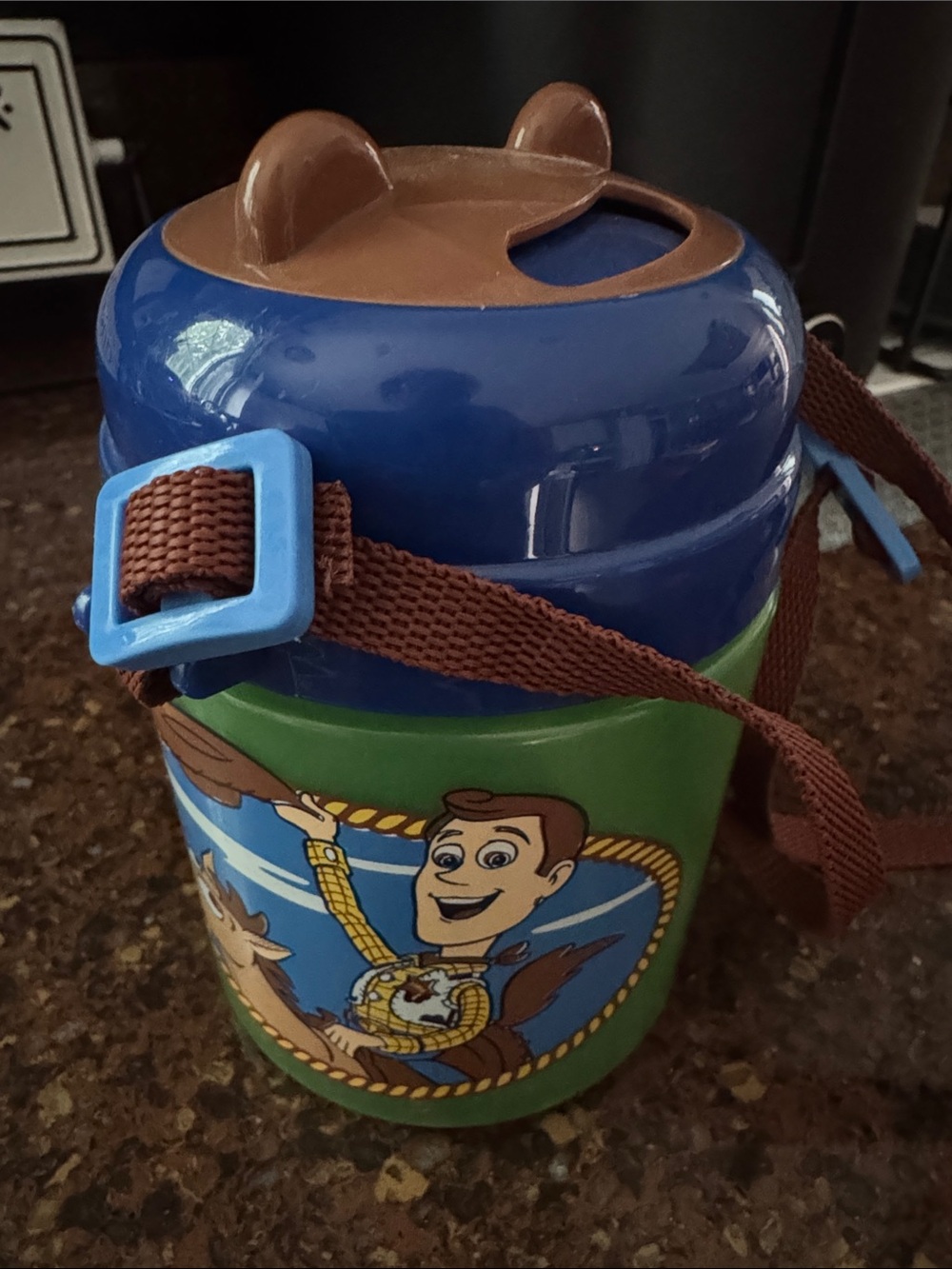 Vintage Kids Toy Story Woody Sipper Bottle with Strap